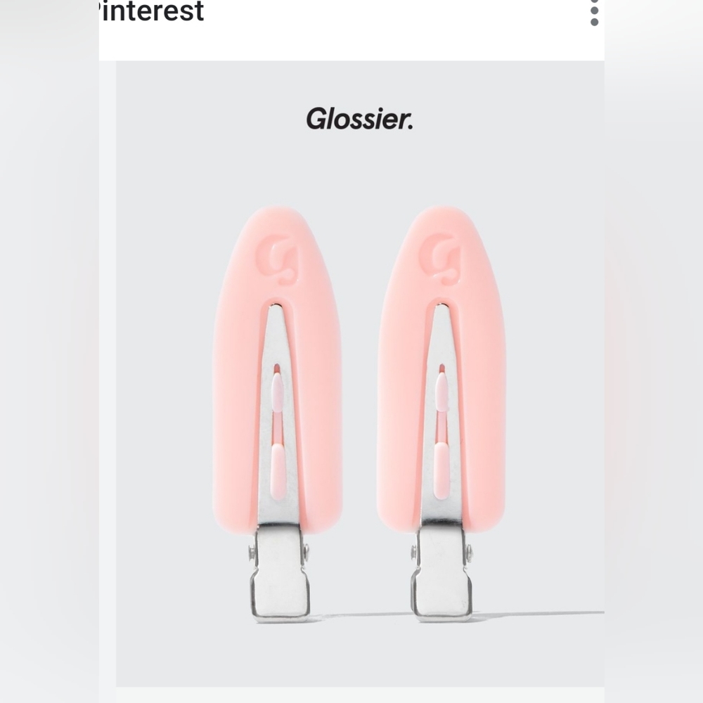 IN SEARCH OF PINK GLOSSIER HAIR CLIPS
